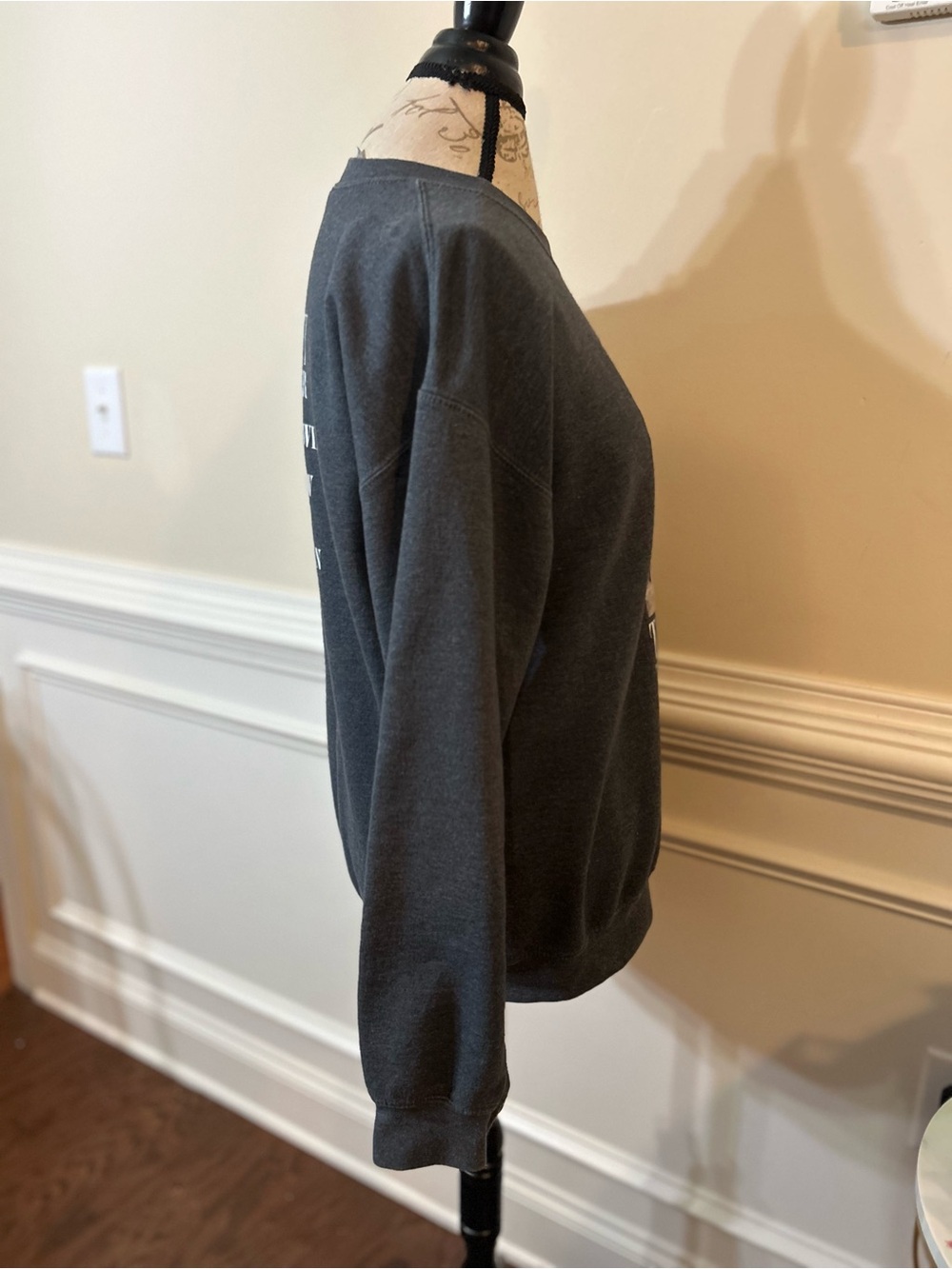 Taylor Swift Heather Charcoal Gray Eras Tour Crewneck Sweatshirt - Picture 2 of 5